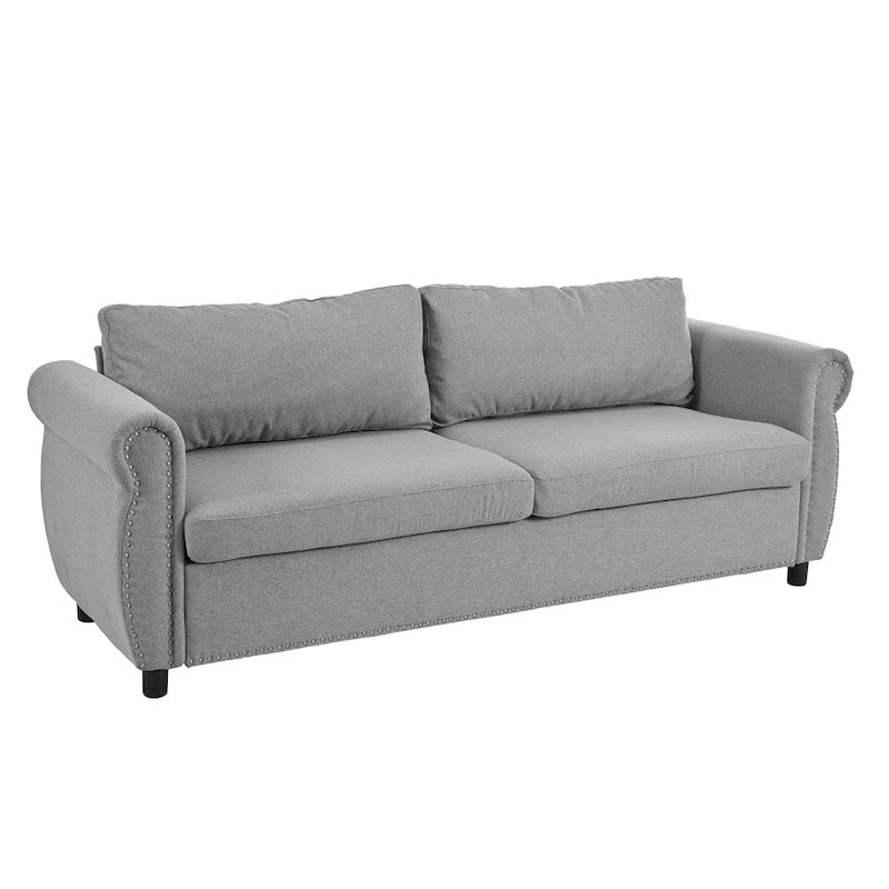80.7 Pull-Out Sleeper Sofa Bed with Foam Mattress