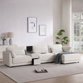 L-Shaped Sofa with Storage Console