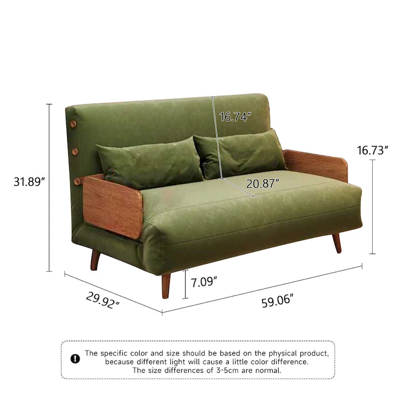59.1" Modern Upholstered Sofa Bed