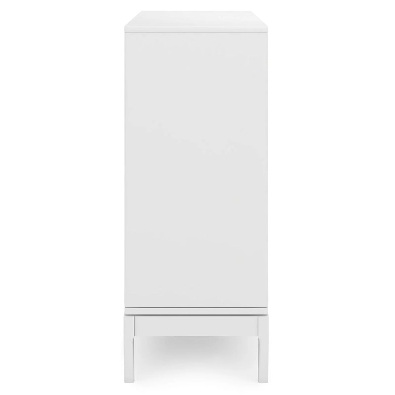 Solid Hardwood 48-Inch Mid-Century Modern Storage Cabinet - 48W x 17D x 42H
