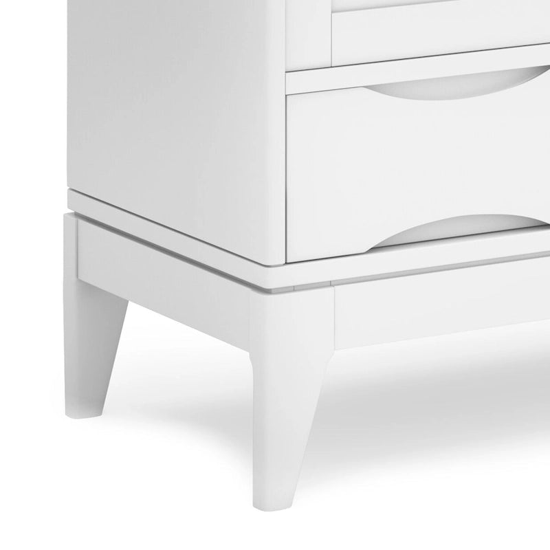 Solid Hardwood 48-Inch Mid-Century Modern Storage Cabinet - 48W x 17D x 42H