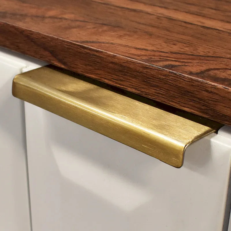 Burnished Walnut Mid-Century Console Table with 2 Drawers