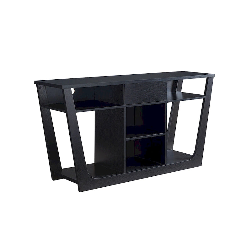 Modern 60-inch 6-Shelf 1-Drawer TV Console