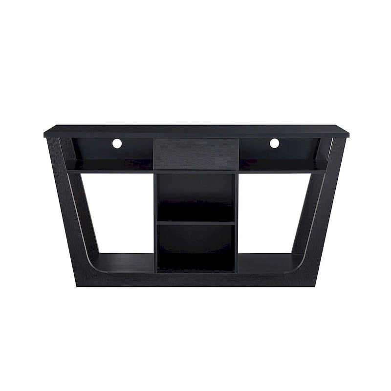 Modern 60-inch 6-Shelf 1-Drawer TV Console