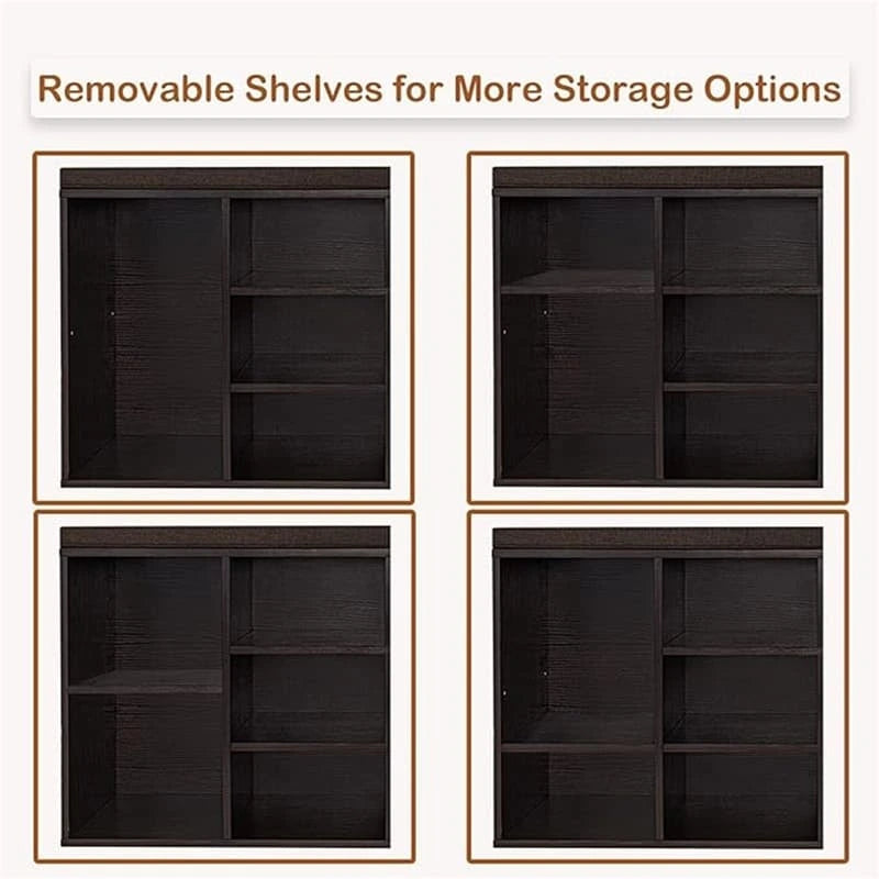 Shoe Storage Bench with 9 Cubbies - 11.8D x 31.5W x 18.9H