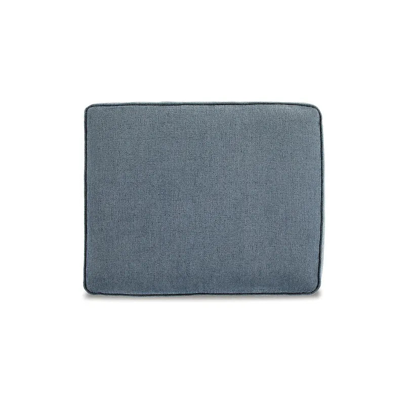 Crosshatch Upholstered Ottoman with Foam Cushion