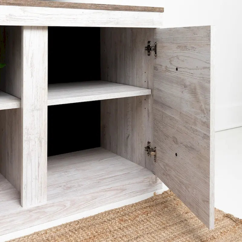 Woodgrain 60-inch TV Stand with 4 Drawers