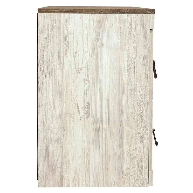 Woodgrain 60-inch TV Stand with 4 Drawers