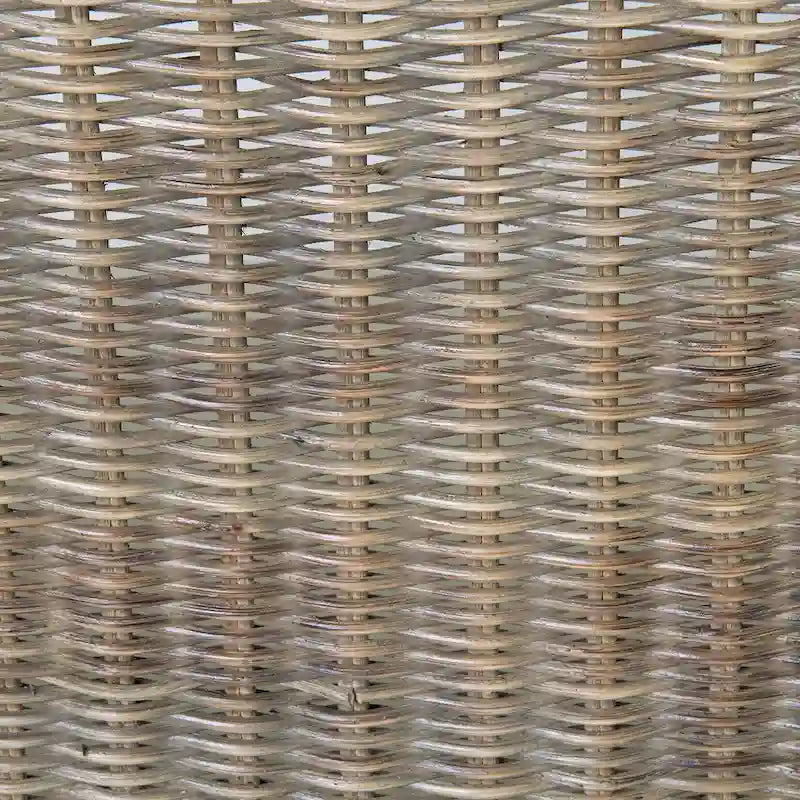 Natural Rattan Cushioned Dining Accent Chair