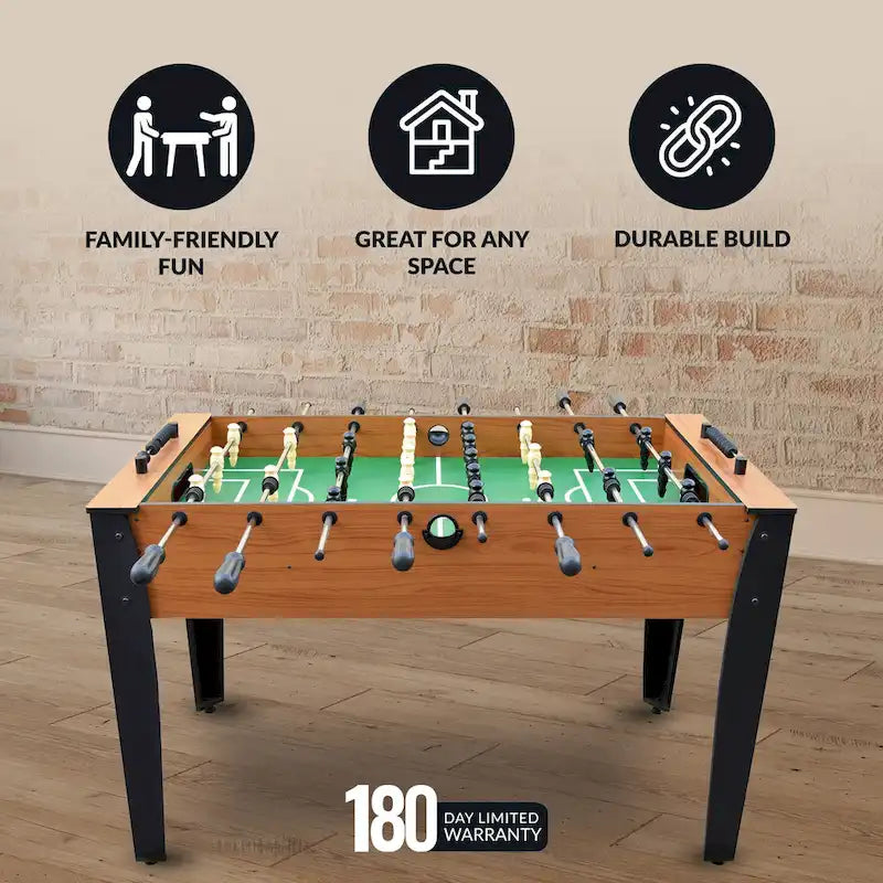54-Inch Foosball Table with Light Cherry Finish