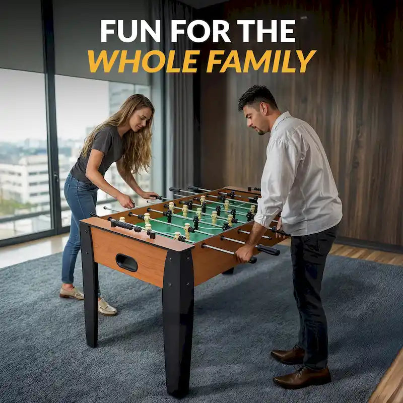 54-Inch Foosball Table with Light Cherry Finish