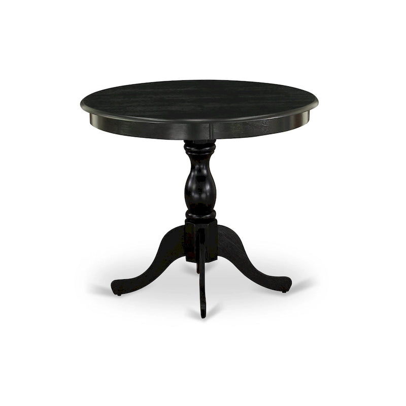 Round Kitchen Dining Table with Pedestal Base - Multiple Finishes