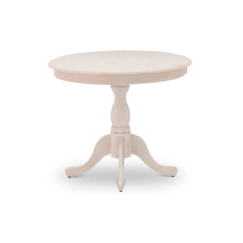 Round Kitchen Dining Table with Pedestal Base - Multiple Finishes