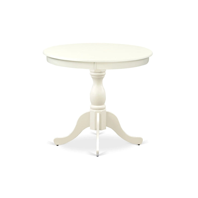 Round Kitchen Dining Table with Pedestal Base - Multiple Finishes