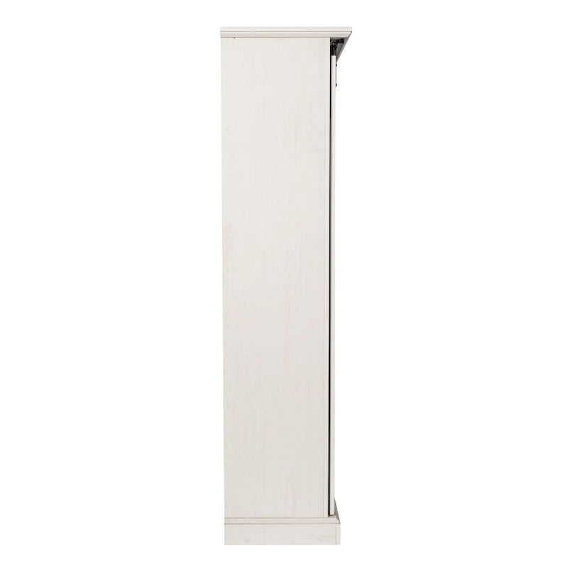 Farmhouse Storage Cabinet with Adjustable Shelves and Sliding Barn Door - 16.75D x 36.25W x 68H