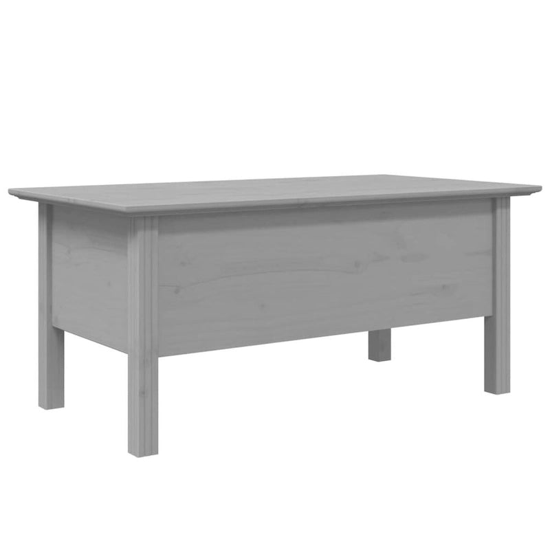 Solid Pine Wood Coffee Table with Drawer - 39.4x21.7x18.1"