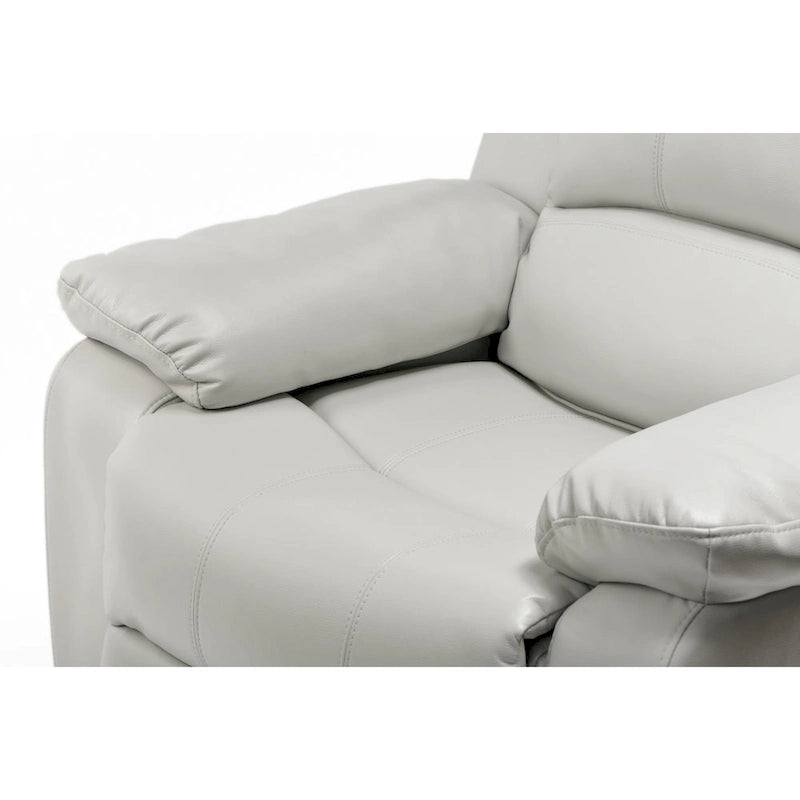 Navy Blue Leather Gel Recliner For Living Room