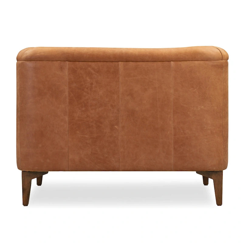 Full Grain Genuine Italian Leather Lounge Chair