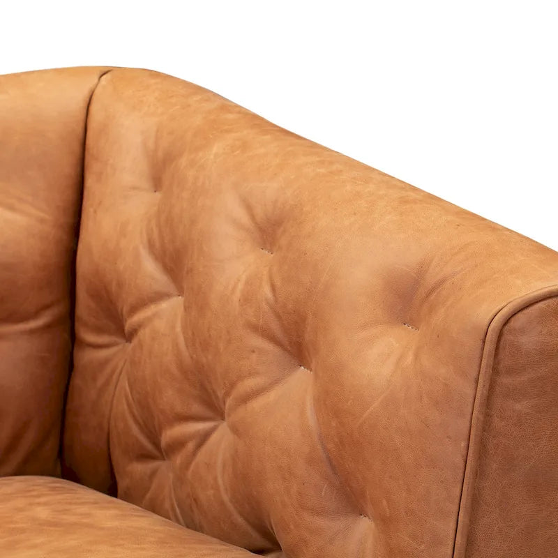 Full Grain Genuine Italian Leather Lounge Chair