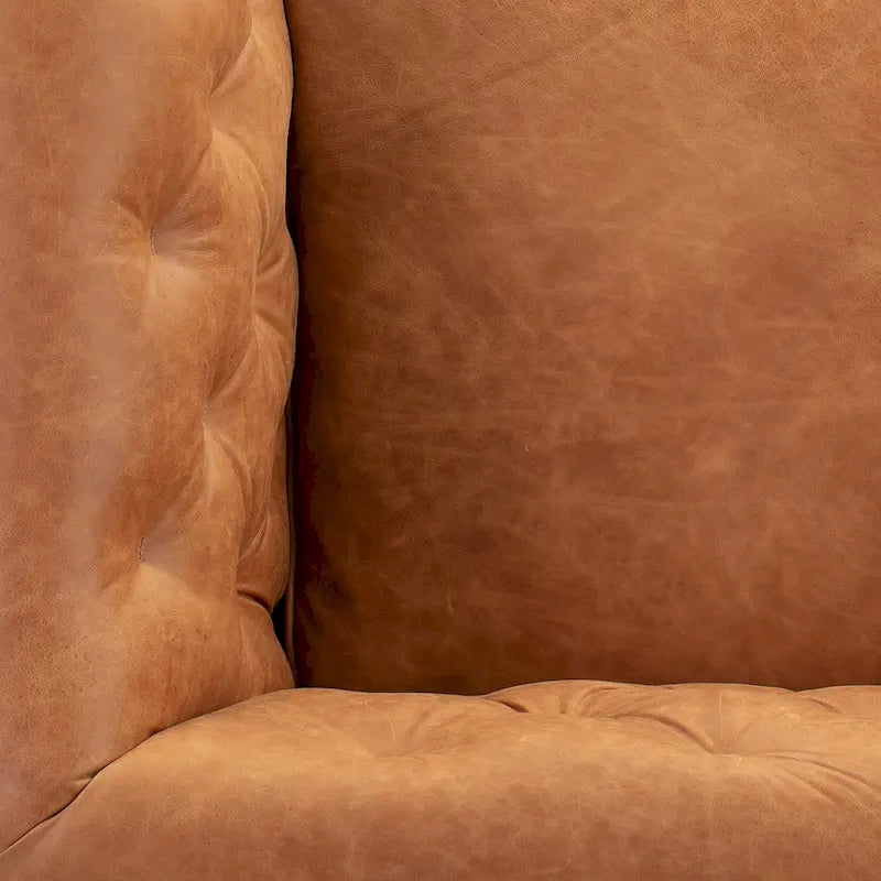 Full Grain Genuine Italian Leather Lounge Chair