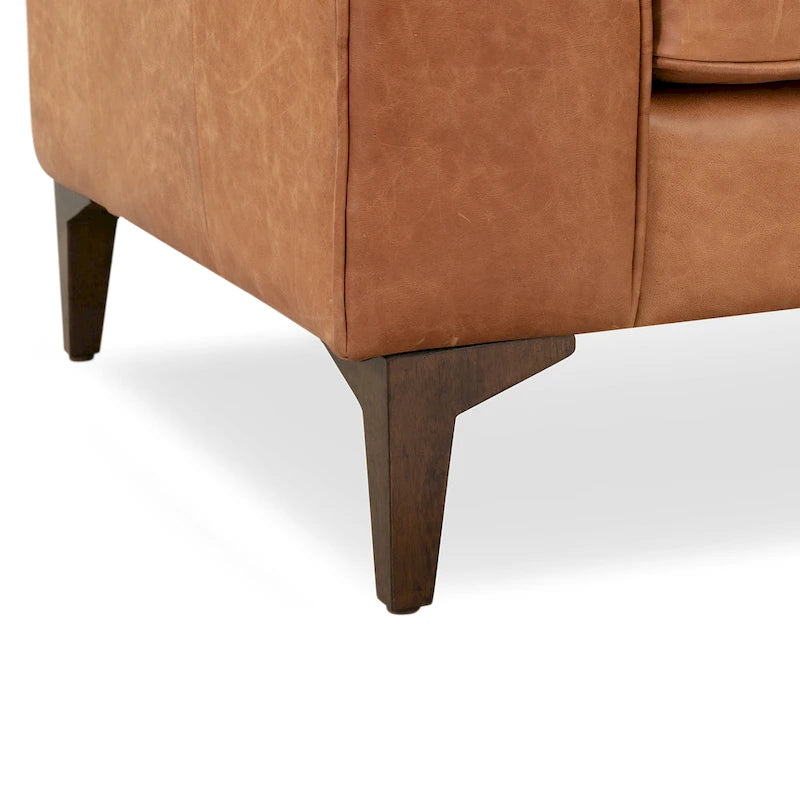 Full Grain Genuine Italian Leather Lounge Chair