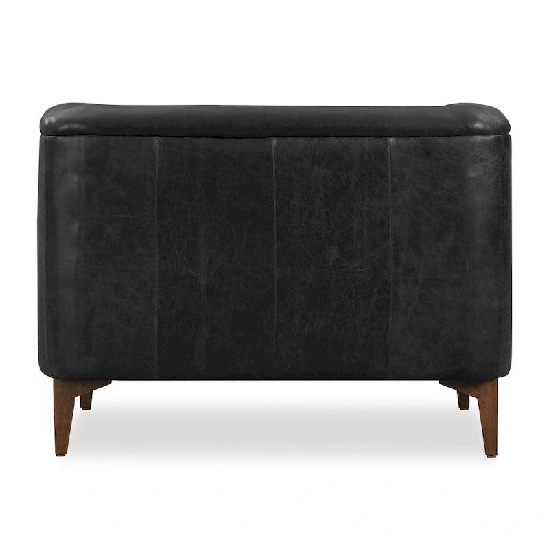 Full Grain Genuine Italian Leather Lounge Chair
