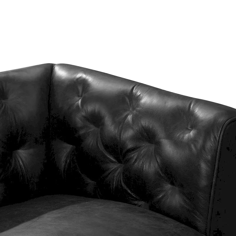 Full Grain Genuine Italian Leather Lounge Chair