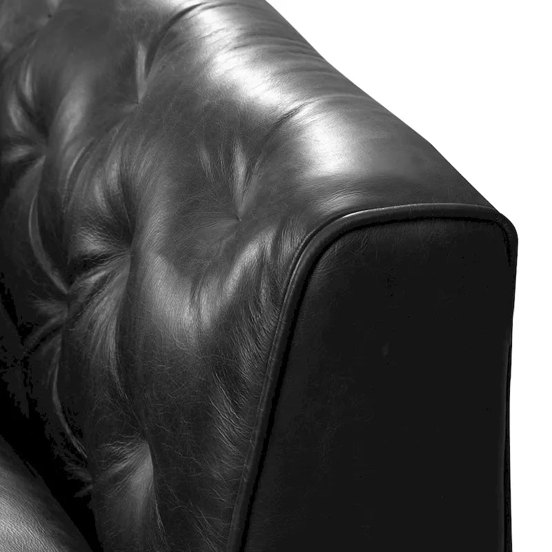 Full Grain Genuine Italian Leather Lounge Chair