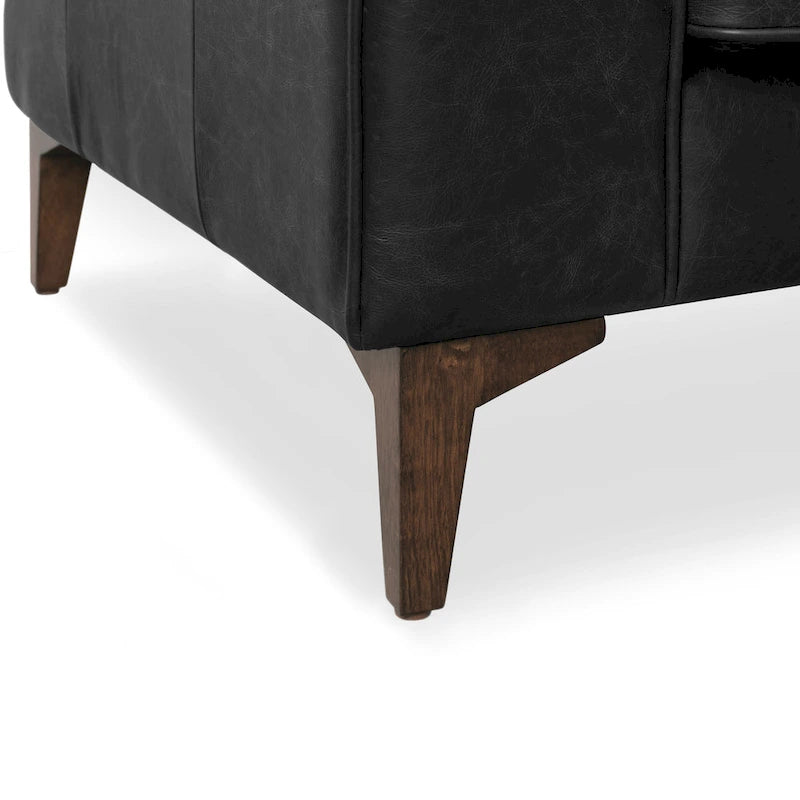 Full Grain Genuine Italian Leather Lounge Chair