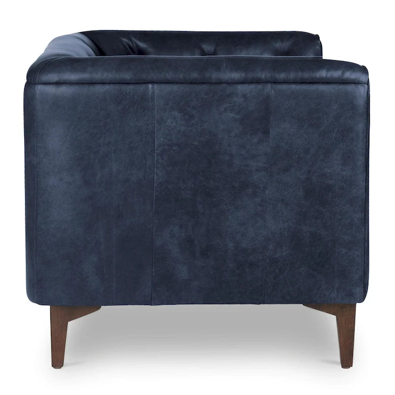 Full Grain Genuine Italian Leather Lounge Chair