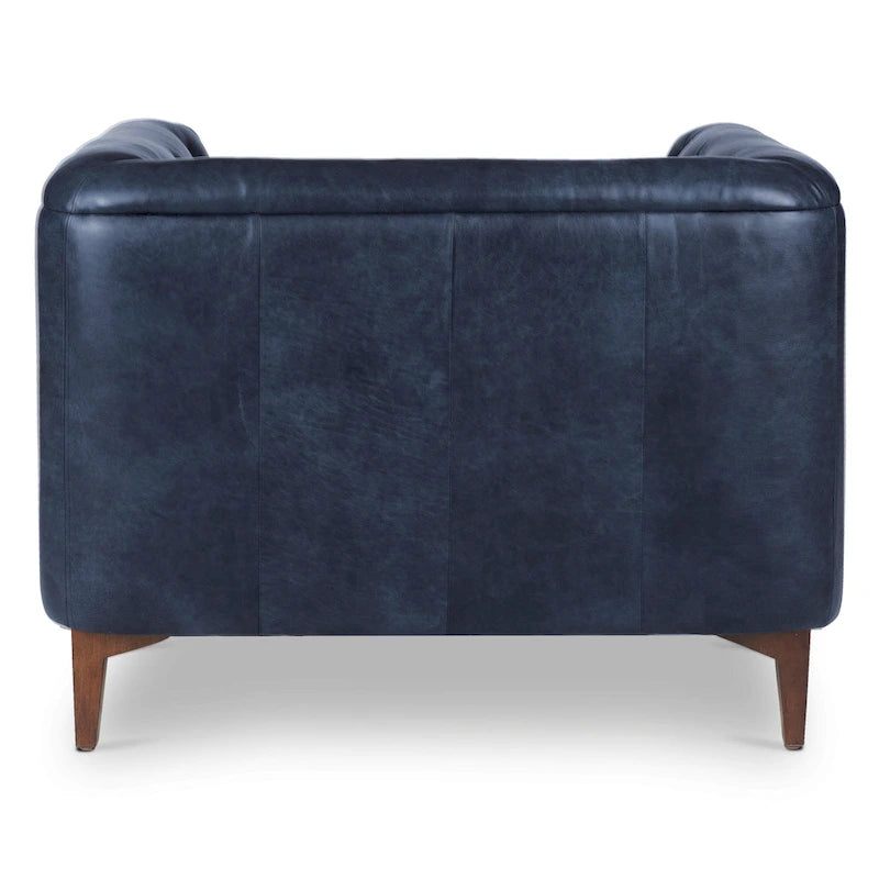 Full Grain Genuine Italian Leather Lounge Chair