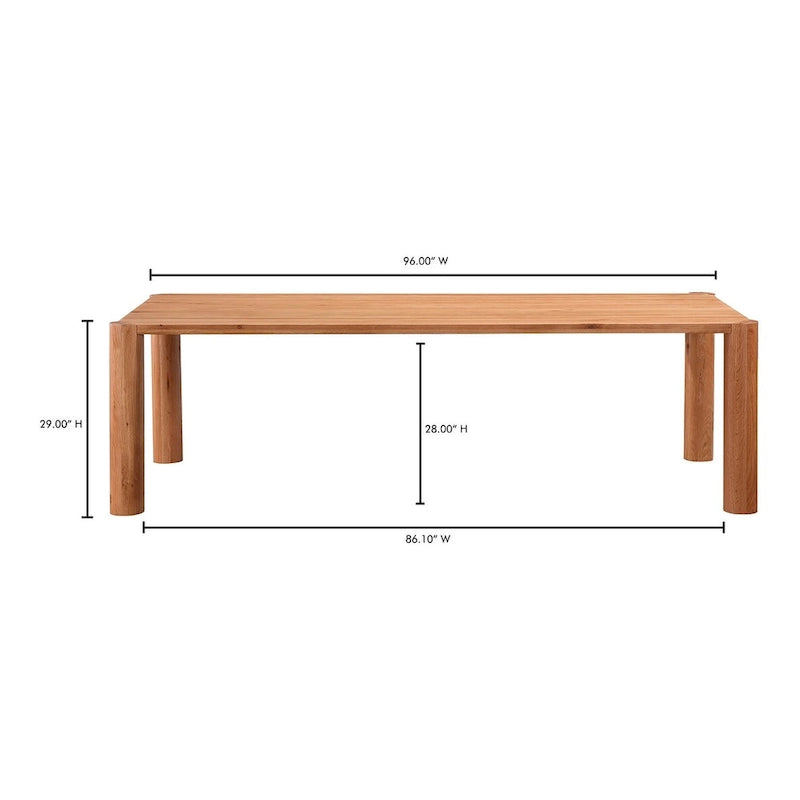 Modern Solid Oak Dining Table