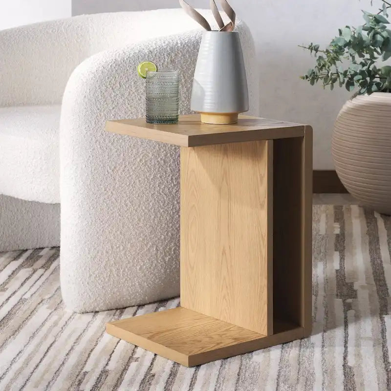 Wood C Accent Table - 14Wx13Dx20H