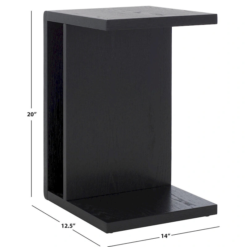 Wood C Accent Table - 14Wx13Dx20H