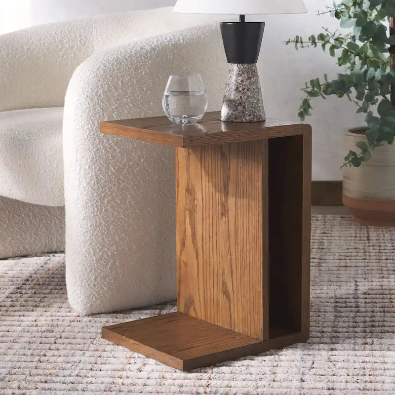 Wood C Accent Table - 14Wx13Dx20H