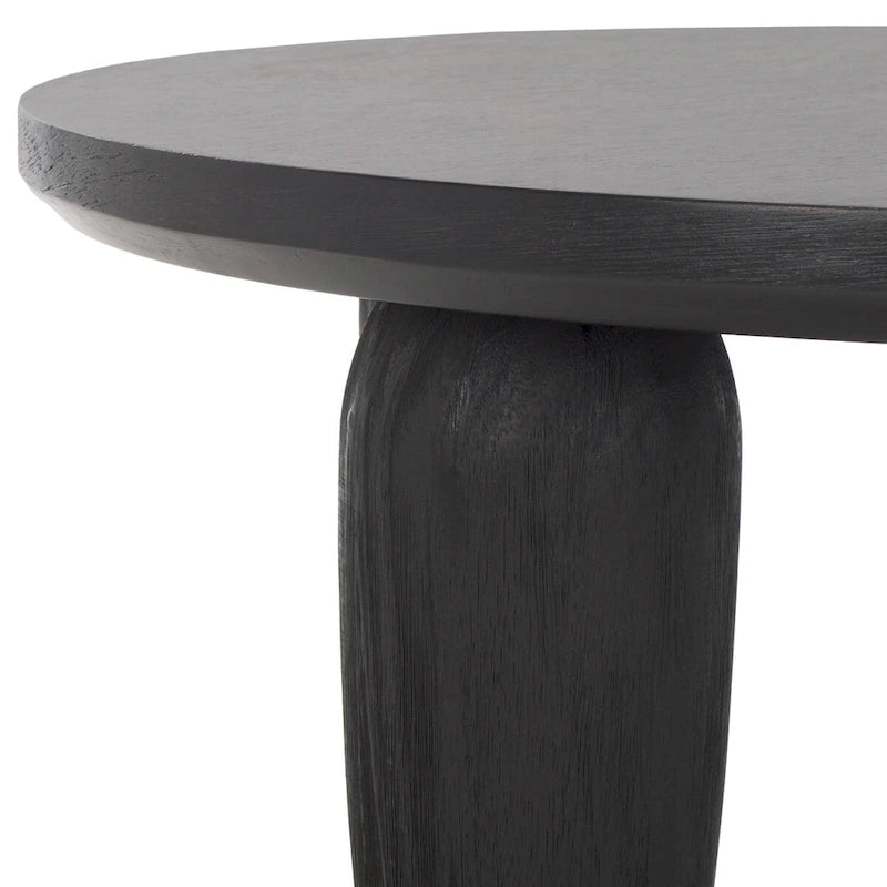 Modern Coffee Table with Black Base and Gold Legs - 28"x28"x16"
